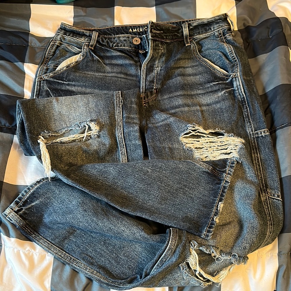 AMERICAN EAGLE carpenter distressed NWOT size 12